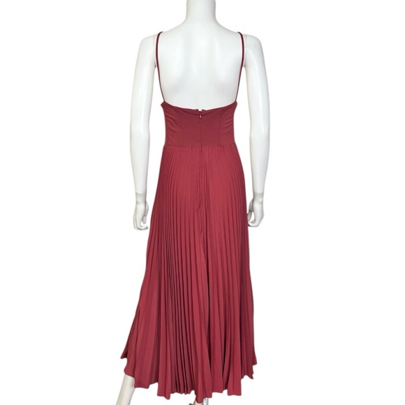 By Anthropologie Sweetheart Bodice Midi Dress in Red - NWT sz XL - Picture 7 of 10